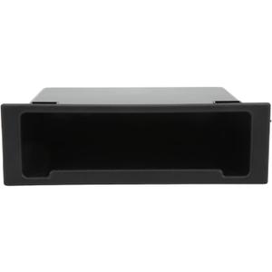 Acouto Stereo Radio Storage Box, Car Dash Audio Radio Pocket 1Din Dashboard Organizer Auto Accessory Black