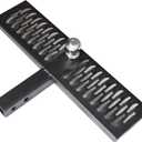 Rigid Steel Construction Rear Hitch Step for 2 Opening Receivers (Hitch Step with 2" Ball)