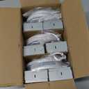 12 Pack White Recessed Lighting with 4 Inch Night Light, 2700K-5000K Selectable, Canless Wafer Light 9W, 120V, 750LM, Dimmable, ETL FCC