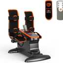 Under Desk Bike, Electric Pedal Exerciser for Seniors & Rehab Training with 12-Level Speed Adjustment, Motorized Arm/Leg Fitness Equipment with Smart Safety Stop & Free Arm/Hand Support Straps