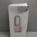 let'me Desk Fan, Portable Bladeless Fan 11.8 inch Small Personal Cooling Fan with 5 Colors Touch Control LED Light, Quiet Table Fan for Office, Home, Bedroom (WHITE)