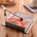 Napkin Holder for Table, Napkin Holders for Kitchen Stainless Steel Flat Napkin Dispenser Message Clip Holder for Kitchen Office Restaurant Hotel Cafe Bar Outdoor 6.7 * 6.5 * 4.6in