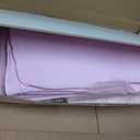 ROBUD Wooden All-in-One Baby Doll Doll Bunk Bed Sofa with Mattress, Quilts & Pillows, 18 Inch Doll Furniture with Realistic Details for Pretend Play, Fits Dolls Up to 20 in, Pink for Kids 3+