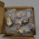 Solid Brass Caster Wheel,25mm Antique Style Casters,Moving Caster Wheels,360 Swivel Caster,Vintage Rubber Castors for Furniture,150kg Load Capacity,4 Pcs