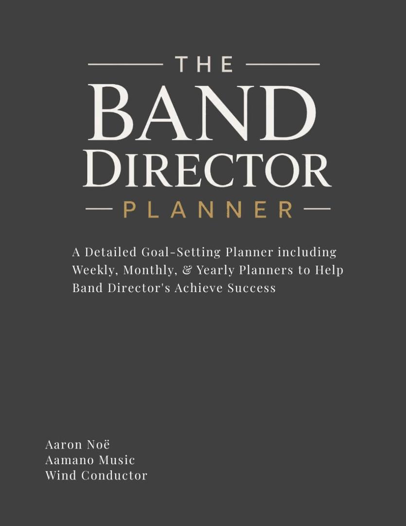 The Band Director Planner, Paperback