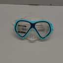 Kids Swim Mask 180 Snorkel Diving Mask, Anti-Fog Child Swim Goggles with Nose Cover No-Leak Swimming Goggles Anti-Shattered Lens for Youth 4-15 (Blue)