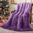 yescool Weighted Blanket for Adults (20 lbs, 80" x 87", Eggplant) Heavy Blanket for Sleeping Perfect for 140-160 lbs, King Size Faux Fur Blanket with Premium Glass Bead, Machine Washable