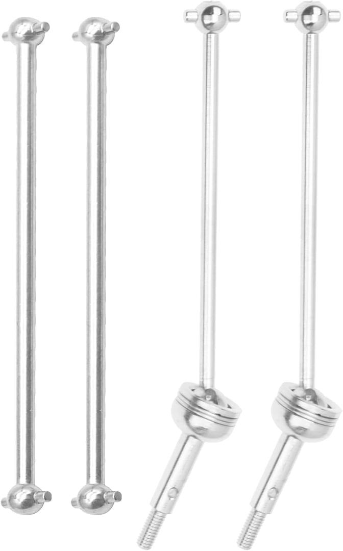 RC Metal CVD Drive Shaft Dogbone Joint Front Rear Set Upgrade Parts Compatible with WLtoys 144001 1/14 RC Car