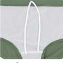 MIZOK Mens Boxer Swimsuits Bikini Swimwear Bathing Suit Shorts (M)