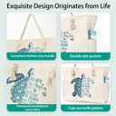 Beach Bags for Women Large Waterproof Beach Travel Tote Bags Sandproof Swim Pool Bag Canvas Zipper Big Tote