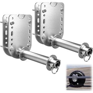 Boat Lift Wheel Kit, Heavy-Duty Carbon Steel Boat Lift Wheels, Adjustable Boat Lift Wheel Bracket, 2 Pack Marine Grade Lift Parts, Fits Most Lifts(Wheels not Included)