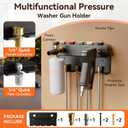 Foam Cannon Wall Mount and Pressure Washer Gun Holder Organizer