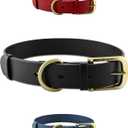Tuff Pupper Classic Heavy Duty Dog Collar | 10x Stronger Than Leather | 100% Waterproof & Odor Proof Dog Collar | Tough Rust-Proof All Metal Hardware (Epic Black)