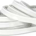 InstaTrim New & Improved Self-Adhesive Caulk Trim, 1/2" x 10', 2-Pack, Flexible, Waterproof, Stain Resistant for Bathroom, Floors, Walls, DIY Project, White