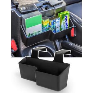 Savadicar JK Center Console Hanging Storage Box, Armrest Organizer Tray for 2011-2018 Jeep Wrangler JK JKU 2/4 Door, Interior Accessories, Patented Design, Black, 1 PCs