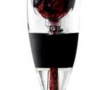 Vinturi Wine Aerator Pourer and Decanter for Red Wines Patented Design Perfectly Aerates Wines By The Glass or Bottle With Distinctive Sound, Includes No-Drip Base & Sediment Screen, Black