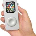 Aluminum Alloy Case for Apple Watch 49mm 44 45 46 42 40 41mm-Turn Your Apple Watch into a Smartphone,Retro iPod Style Metal Protective Cover with Click Wheel (Titanium, 44mm - series SE3/SE2/SE/6/5/4) 
