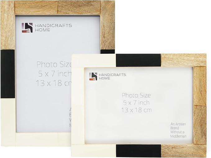 Handicrafts Home 5x7 Picture Frames– Mondrian Collection Handcrafted Photo Frames, Perfect for Wall & Tabletop Display