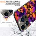 Compatible with iPhone 14 Pro Max Case,Halloween Skull Phone Case for Girls Woman TPU Soft Shockproof Protective Case Cover Designed for iPhone 14 Pro Max 6.7 inch