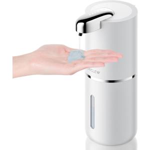 Automatic Soap Dispenser Touchless, 400ML/14fl.oz Rechargeable Liquid Dispensers with 4 Adjustable Levels, Wall Mount Hand Soaps Dispensor for Bathroom Kitchen
