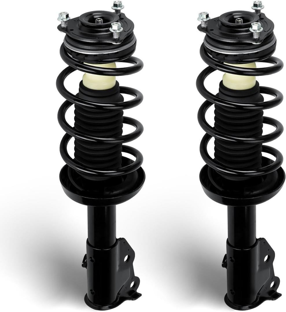 Front Pair Struts w/Coil Spring Assembly Shock Absorber Fit for Honda Civic 2006-2011 DX EX LX 1.8L Coupe (Exc. Sedan and Si, Hybrid, Gx Models), Replace for 172285 172284
