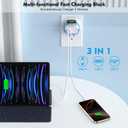 for Apple Watch Charger,Wireless Magnetic for Apple Watch Charging,2Pack 23W Dual Port(USB-C+USB-A)Fast Wall Charging Block Travel Plug iWatch Charger for iWatch 11/Ultra/SE/10/9/8/7/6,iPhone 17/16/15