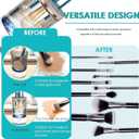 Electric Makeup Brush Cleaner,Multi-Use Cosmetic Brush Cleaner, Automatic Spinning Makeup Brush Cleaner for All Size Makeup Brushes (White)