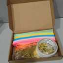 Maitys 500 Sheets Paper Chain Strips and Mirror Star Garland 13 Feet Paper Crafts Banner with Double Sided Tape for Crafting Birthday Wedding Festival Theme Party Decor (Candy,0.79 x 8.27 Inches)