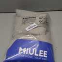 MIULEE Oatmeal Linen Curtains 84 Inch Length 2 Panels for Bedroom Living Room, Soft Thick Linen Textured Natural Window Drapes Semi Sheer Light Filtering Back Tab Rod Pocket Burlap Look Decor