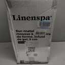 Linenspa 2 Inch Gel Memory Foam Mattress Topper Egg Crate Style, Reversible for two feels Promotes Airflow & Relieves Pressure Points Twin