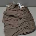 Biscaynebay Wrap Around Bed Skirts for Full & Full XL Beds 15" Drop, Taupe Adjustable Elastic Dust Ruffles Easy Fit Wrinkle & Fade Resistant Silky Luxurious Fabric Machine Washable