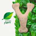 Dog Bones for Modest Chewers: Benebone Green Plant-Based Real Bacon Wishbone Dog Chew Toy for Large Dogs, Made in USA