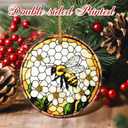 3 x Christmas Ornaments, Bee Ornament, Christmas Tree Decorations, Holiday Decorations, Holiday Ornaments, Bee Gifts, Holiday Party Gifts, and Xmas Gift Ideas