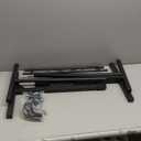 Standing Desk Adjustable Height, Mobile Stand Up Desks with Wheels Small Computer Desks Rolling Desk, Portable Laptop Desks Rustic Standing Table Sit Stand Home Office Desks 16"x31.5" Height 27"-43.5"