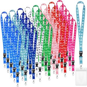 Geyoga 40 Pack Cruise Lanyards Bulk Cruise Ship Lanyards with Waterproof ID Holder Carnival Lanyard for Ships Key Cards Ship Essentials Card Holder