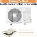 Mini Split Air Conditioner Bracket, Outdoor Wall Mounting Bracket for Ductless Mini Split Air Conditioner Heat Pump Systems, Universal,7000-18000 Btu AC Units, Heavy Duty Support up to 270 LBS