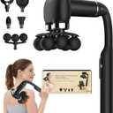 6-Head Massage Gun with Upgraded Detachable Extension Handle – Deep Tissue Percussion Massager for Neck, Shoulder, Back, Leg & Full Body Muscle Relaxation, Portable Handheld Massager