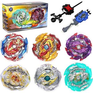 Ingooood Metal Master Fusion Gyro Toys for Kids, 6 Pieces Battling Top Battle Burst High Performance Set with 2 Launchers