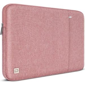 DOMISO 17 inch Laptop Sleeve Case Notebook Bag Protective Carrying Handbag for 17.3" Notebook/Dell Inspiron/MSI GS73VR Stealth Pro/IdeaPad 300 320 321/HP Envy/LG Gram 17"/ASUS ROG Strix GL702VS,Pink