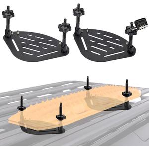 Traction Board Mounting Kit with Lock, DIY-Installable Recovery Board Mount, Universal Bracket for Rooftop Platform Traction Tracks
