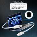 118W USB C Laptop Charger Compatible with MacBook Pro/MacBook Air 2022|2021|2020|2019|2018,Type-C PD Power Adapter Compatible with iPhone 16 Pro Max iPad Pro Air with 6.6ft C-C Fast Charge Cable