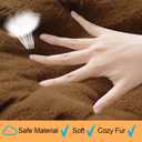 Dog Beds Crate Pad for Medium/Large Dogs Ultra Soft Dog Crate Bed Washable & Anti-Slip Kennel Pad for Dogs Cozy Sleeping Mat,Brown 36inch (36.0"L x 23.0"W x 1.0"Th)