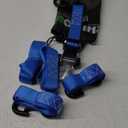 Rhino USA Ratchet Straps Heavy Duty Kit (4-Pack) - 1.6 Inch x 8 Feet (5,208lb Break Strength) - Ultimate Tie Down Straps with Safety S Hooks for Trucks, ATV, UTV, Motorcycle, Cargo & More - Blue
