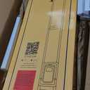 Elevon Dog Door for Sliding Glass Door, Doggie Door Insert with Magnetic Closing Latch Plate, Adjustable Height 80.5"-85.5" Slider Height, Patio Pets Door for Dogs, No-Cut Install, Medium, Black