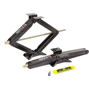 ROCKMAN RV Camper Trailer Stabilizer Leveling Scissor Jacks w/Socket & Level 24" 5000lbs Set 2