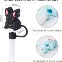 3 x 6Pcs French Bulldog Straw Cover Cap for Stanley Cup 40oz/30oz Accessories, 10mm Reusable Cute Drinking Straw Topper Accessories, Portable Protector Plugs Decorations Gifts for Party Favors