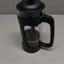 French Press Coffee Maker with Reusable Stainless-Steel Filter High Borosilicate Glass 12 Oz Black