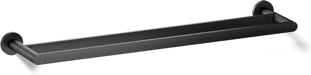 Kohler 73144-BL Composed 24" Double Towel bar, Matte Black Kohler 73144-BL Composed 24" Double Towel bar, Matte Black