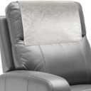 Recliner Headrest Protector,Non Slip Waterproof Headrest Cover,Leather Recliner Headrest Cover for Sofa,Furniture,Living Room,Office Chair (Beige)