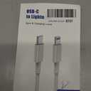 USB Charging Cable, USB-C to Lightning Port, 3M 